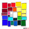 modernes Tiffany Fensterbild Regenbogen