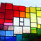 modernes Tiffany Fensterbild XXL Regenbogen