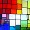 modernes Tiffany Fensterbild XXL Regenbogen
