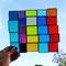 modernes Tiffany Regenbogen Fensterbild Bunte Vielfalt