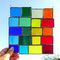 modernes Tiffany Regenbogen Fensterbild Bunte Vielfalt