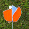 Gartenstecker Blume aus Tiffany Glas Gartendeko