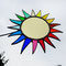 Gartenstecker bunte Sonne / Blume aus Tiffany Glas