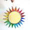 große bunte Sonne Tiffany Fensterbild Regenbogen