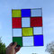 modernes Tiffany Fensterbild Bunte Vielfalt
