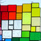 modernes Tiffany Fensterbild XXL Regenbogen