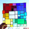 modernes Tiffany Fensterbild Regenbogen