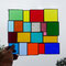 modernes Tiffany Regenbogen Fensterbild Bunte Vielfalt