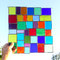 modernes Tiffany Regenbogen Fensterbild XL Bunte Vielfalt