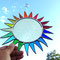 große bunte Sonne Tiffany Fensterbild Regenbogen