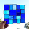 Sonnenfänger blaue Vielfalt Tiffany Fensterbild