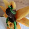 Handgefertigte Sonnenblumenfee aus Märchenwolle – leuchtende Sommerfee für Jahreszeitentisch, Wohnzimmer, Sommerdekoration und als Geschenk zum Muttertag.