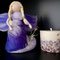 Handgefertigte Lavendel Fee aus feiner Märchenwolle – beruhigende Filzkunst in Violett, ideal als Deko, Geschenk oder Jahreszeitentisch.