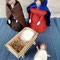 Handgemachte Weihnachtskrippe aus Filz mit Maria und Josef. Waldorfkrippe als schlichte Weihnachtsdeko mit liebevoll gefertigten Krippenfiguren aus Filz.
