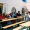 2003: Vorstandsausflug ins Burgenland - v.l.n.r. Luise Pölzl, Ulrike Hartlieb, Linde Bochdansky, Gertraud Linecker, Arūnas Pečiulis, Erich Wieland, Robert Leitner, Karin Eisl, Anna Breitkreutz