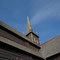 Giebel und Turm der Stabkirche von Lom, die im 12. Jahrhundert gebaut wurde