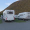 Vagabund am stadtnahen Campingplatz von Tromsø