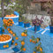 Orangen in Blau
