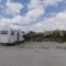 Vagabund am fast leeren Campingplatz Tinbar in Tiznit