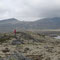 Andrea bei der Wanderung im Rondane Nationalpark