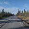 Das Wetter wird besser, Fahrt durch endlose Wälder Lapplands
