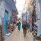 Unterwegs in den Gassen der blauen Medina