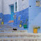 Blaue Gasse mit Katze in Chefchaouen