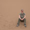 Andrea im Sand der Sahara
