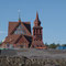 Die Kirche von Kiruna wurde am Stück von der alten Stadt fünf Kilometer zum neuen Platz transportiert