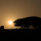 Sonnenuntergang am Wüstencamp Serdrar