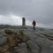 An der 874 Meter hohen Passhöhe des Saudafjell
