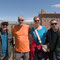 Wir beide und die zwei Italiener haben viel Spaß bei der Führung durch die Kasbah Amridil