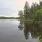 Spiegelnder See im Jämtland