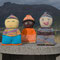 Frederik, Thabo und Helge am Tjongsfjord