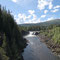 Auf dem Weg nach Røros kommen wir am Wasserfall Eafossen vorbei