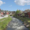 Siedlung entlang des Flusses in Røros