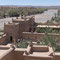 Blick von der Dachterrasse über die Kasbah und den Fluss Dades