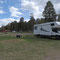Vagabund am riesigen Campingplatz in Mora, der sich jetzt so langsam für die Saison füllt