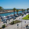 Blick von der Dachterrasse des Fischmarkts zur Hafenpromenade