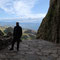 Jürgen am Ende des Lochs durch den Berg