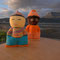 Unsere zwei neuen Mitreisenden Frederik und Thabo, frisch gestrickt von Andrea