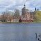 Gripsholm vom Ufer des Mälaren See