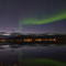 Polarlichter über dem Burfjord im Norden von Norwegen