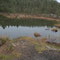 Es regnet und der See wird nass