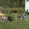 Wir haben schönstes Wetter am Campingplatz in Grong