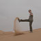 Spiel mit dem trockenen Sand