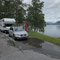 Wir warten am Fähranleger in Kinsarvik