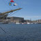 Blick von Skeppsholmen zum königlichen Palast