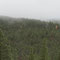 Blick zum Inarisee, im Nebel zu erahnen