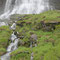 Fließendes Wasser am Svandalsfossen
